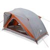 vidaXL Tent 1-persoons waterdicht grijs en oranje