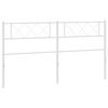 vidaXL Vervangend hoofdbord 193 cm metaal wit