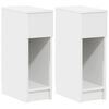vidaXL Nachtkastjes 2 st met lade 20x36x60 cm wit