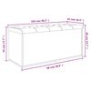 vidaXL Opbergbank Sonoma eiken 102x42x45 cm bewerkt hout