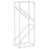 vidaXL Brandhoutrek 40x25x100 cm koudgewalst staal wit