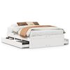 vidaXL Bedframe zonder matras met lades grenenhout wit 140x190 cm