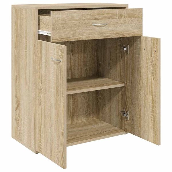 vidaXL Dressoir 60x30x75 cm bewerkt hout sonoma eikenkleurig