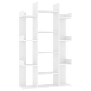 vidaXL Boekenkast 86x25,5x140 cm bewerkt hout wit