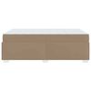 vidaXL Bedframe met matras Cappuccino 120 x 190 cm Stof
