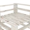vidaXL 7-delige Loungeset pallet hout wit