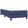 vidaXL Boxspring met matras stof blauw 100x200 cm