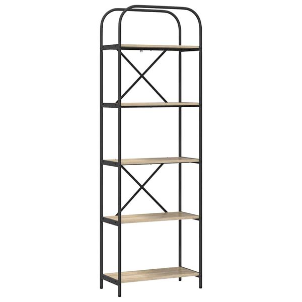 vidaXL Boekenkast Sonoma Eiken 60 x 30 x 183 cm Bewerkt hout