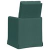 vidaXL Eettafelstoelen 2 pcs Donkergroen 57 x 67 x 98 cm Stof