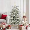 vidaXL Kunstmatige Inklapbare Kerstboom Wit 150 cm PE en PVC