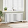 vidaXL Radiatorombouw 175x20x82 cm bewerkt hout wit