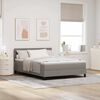 vidaXL Boxspring bed met matras met LED Taupe 140 x 190 cm Stof