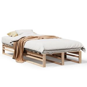vidaXL Bedframe zonder matras massief grenenhout 90x190 cm