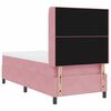 vidaXL Boxspring bed met hoofdeinde Roze 90 x 190 cm Fluweel