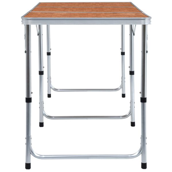 vidaXL Campingtafel inklapbaar 180x60 cm aluminium