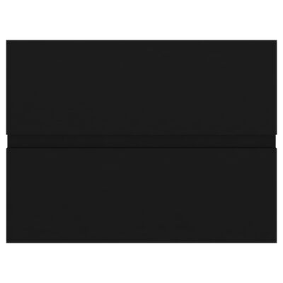 vidaXL Wastafelkast 60x38,5x45 cm spaanplaat zwart