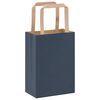vidaXL Papieren zakken 50 st met hengsels 15x8x21 cm blauw