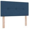 vidaXL Boxspringbed met matras met hoofdeinde Blauw 80 x 200 cm Stof