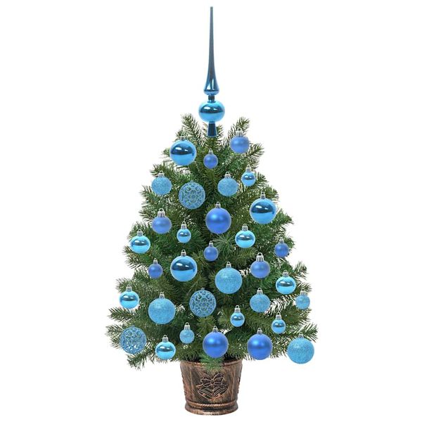 vidaXL Kunstkerstboom met 150 LED met standaard Groen 75 cm PE en PVC