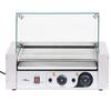 vidaXL Hotdog grill 7 rollers met glazen afdekking 1400 W