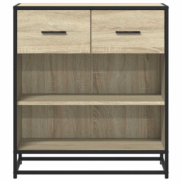 vidaXL Dressoir 68x35x76 cm bewerkt hout sonoma eikenkleurig