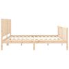 vidaXL Bedframe met hoofdbord massief hout