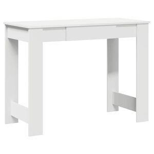 vidaXL Bureau 100x45x75 cm bewerkt hout wit