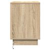 vidaXL Nachtkastje 2 pcs Sonoma Eiken 39 x 34,5 x 50 cm Bewerkt hout