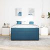 vidaXL Bedframe met matras Blauw 160 x 200 cm Stof