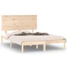vidaXL Bedframe massief hout 135x190 cm