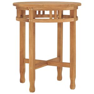 vidaXL Bistrotafel inklapbaar &Oslash;60x75,5 cm massief teakhout