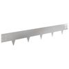 vidaXL Gazonrand 10 pcs 100 x 15 cm Staal Zilverkleurig