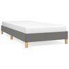 vidaXL Bedframe zonder matras 90x190 cm stof donkergrijs