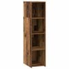 vidaXL Hoge kast Oud hout 30 x 41 x 124 cm Bewerkt hout