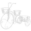 vidaXL Plantenstandaard fietsvorm vintage stijl metaal