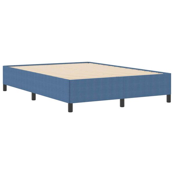 vidaXL Boxspringbed Blauw 140 x 200 cm Fluweel