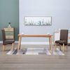 vidaXL Eetkamerstoelen 2 st stof bruin