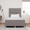 vidaXL Bedframe met hoofdeinde Taupe 120 x 200 cm Stof