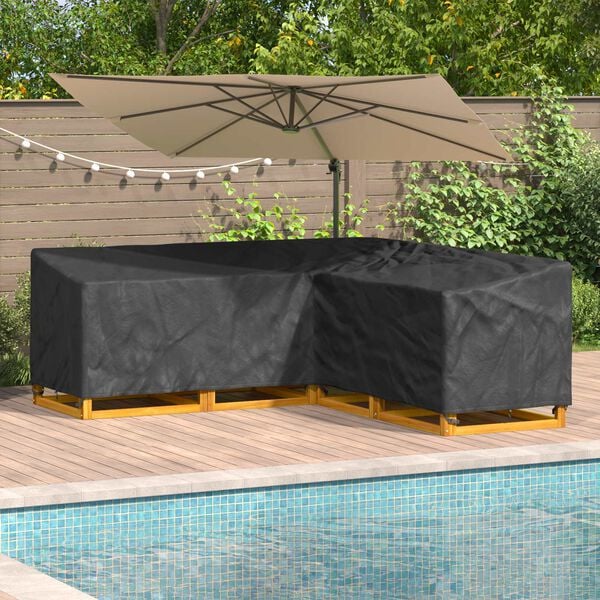 vidaXL Meubelhoes Zwart 220 x 220 x 80 cm 210D Oxford Stof