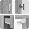 vidaXL Badkamermeubelset met lade TULUM Grijs Sonoma Bewerkt hout