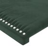 vidaXL Boxspring met matras fluweel donkergroen 90x190 cm