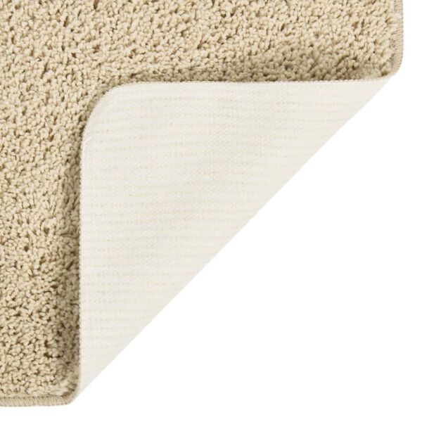 vidaXL Vloerkleed shaggy anti-slip 80x150cm cr&egrave;mekleurig