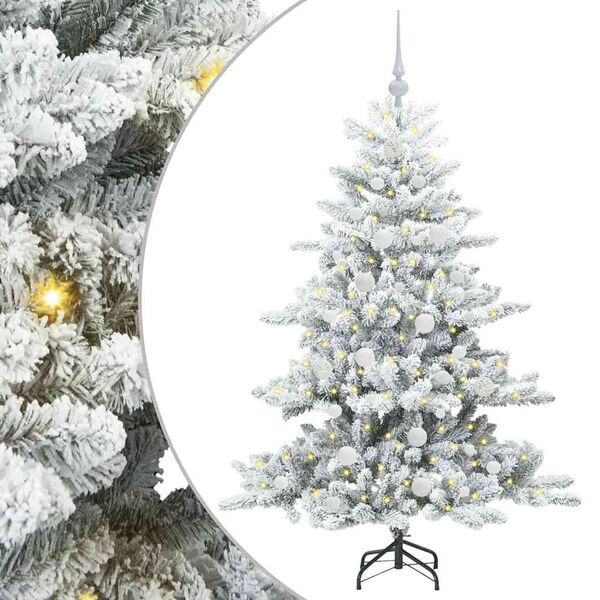 vidaXL Kunstmatige Inklapbare Kerstboom met 150 LED Wit 150 cm PVC
