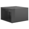 vidaXL 3-delige Salontafelset 60x60x38 cm hoogglans grijs