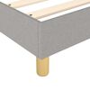 vidaXL Boxspring bed stof lichtgrijs 200x200 cm