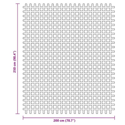 vidaXL Campingvloermat 2,5x2 m antracietkleurig