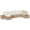 vidaXL Tuinbankenset 8 st 7-Aantal zitplaatsen Beige en Cr&egrave;me