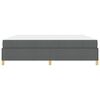 vidaXL Bedframe met matras Donkergrijs 200 x 200 cm Stof