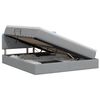 vidaXL LED Opslagbed met Matras Lichtgrijs 180 x 200 cm Stof
