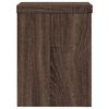 vidaXL Plantenstandaards 2 st 15x15x20 cm bewerkt hout bruin eiken